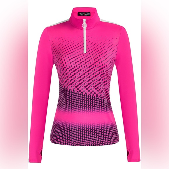 JACK SMITH Women Long Sleeve Workout Shirts Moisture Wicking Golf Shirts - Picture 1 of 3